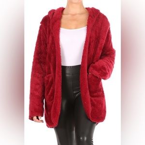 Sold 🛑Sarah Fleece Jacket in Red